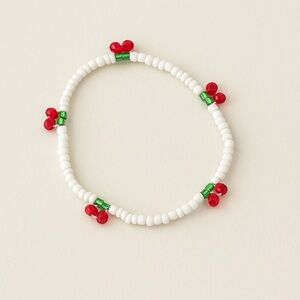 Cherry beaded bracelet